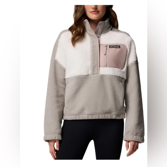 Columbia Jackets & Blazers - Columbia Sherpa Cropped Fleece Pullover Women’s